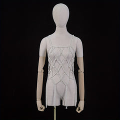 Bridal Faux Pearl Body Chain for Stylish Events