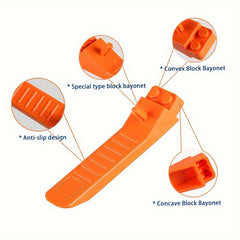 KIDNOAM Building Block Toy Disassembly Clamp Set Wooden Block Remover Hammer Kit
