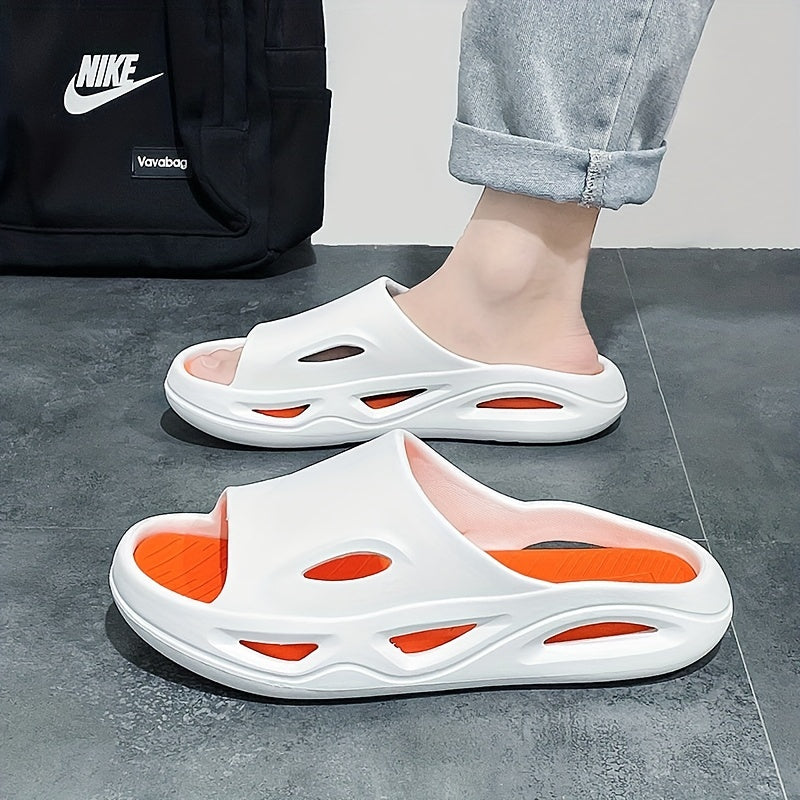 Men's Lightweight Open Toe Slippers for Home Shower Spring Summer