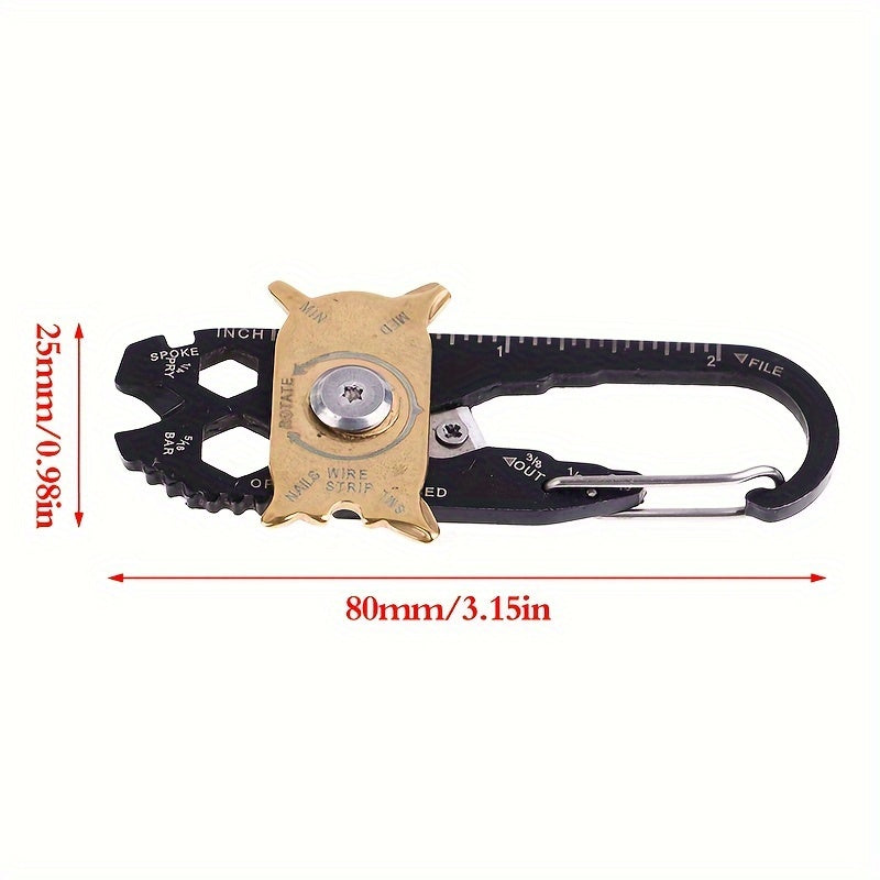 Portable Keychain Buckle Tool for Outdoor Camping Hiking