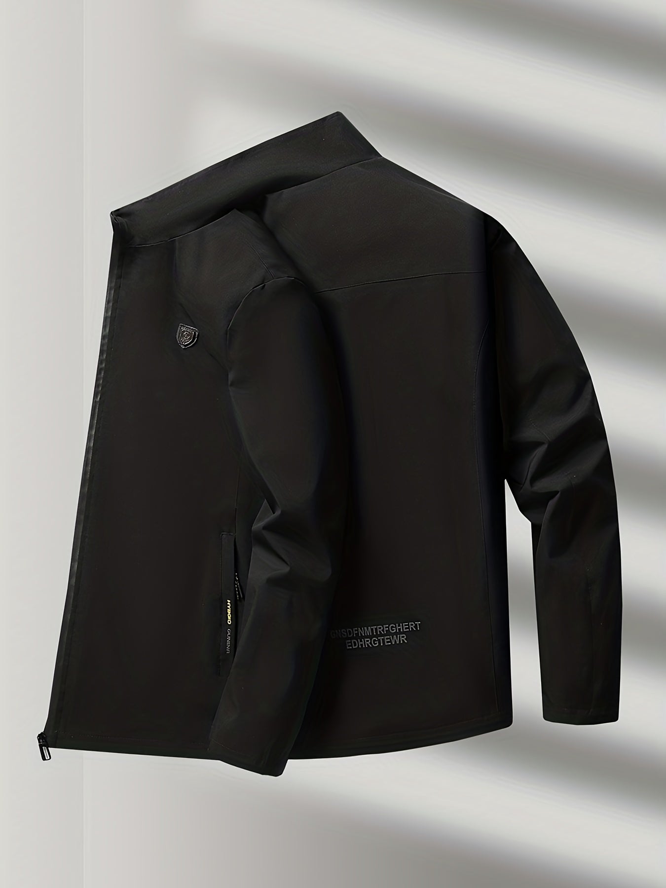 Classic Windbreaker Jacket Men's Casual Zip Up Zipper Pockets Jackets