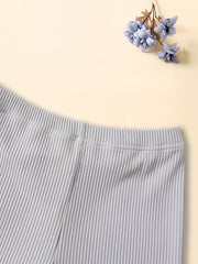2pc Girls Ribbed Sleeveless Cami Top & Elastic Waist Pants Set