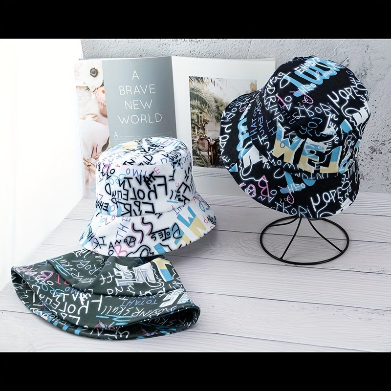 Harajuku Fisherman Hat Graffiti Version Summer Sunshade Hat
