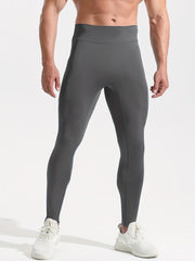 Men's Breathable Compression Leggings with Pocket for Outdoor Training