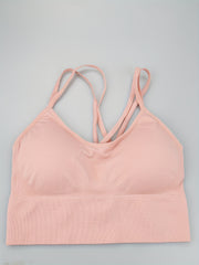 Cross Back Wireless Sports Bra Comfortable Stretchy Intimates