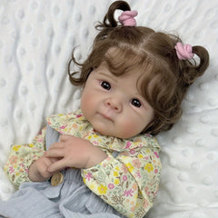 Reborn Baby Doll Toy for Girl Birthday Gift Vinly Limbs Collectable Doll