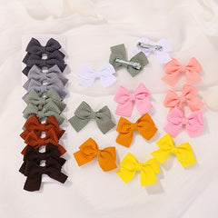 10pcs Bow Hair Clip Ponytail Clip Sets for Girls Kids