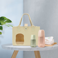 Visible Felt Diaper Caddy Mommy Bag Portable Storage Organizer with Car Rack