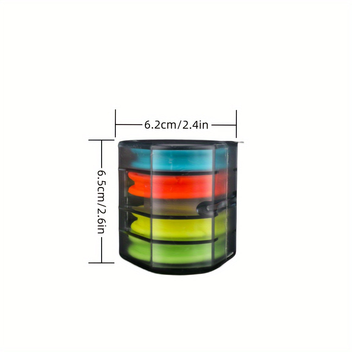 6 axis Fishing Silicone Main Line Box Fish Coil Main Line Box