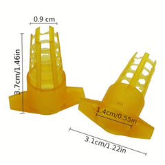 50pcs Plastic Bee Queen Cage Cell Protector Beekeeping Equipment