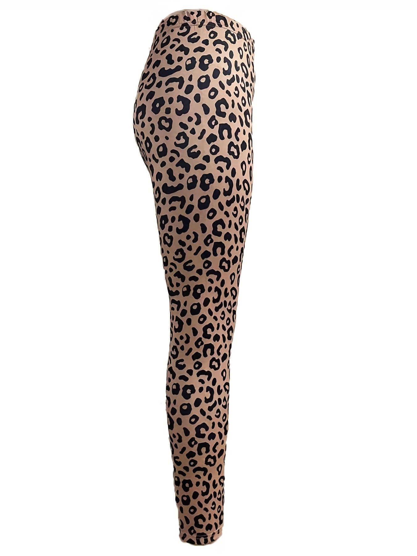Leopard Print Skinny Leggings Women's Clothing