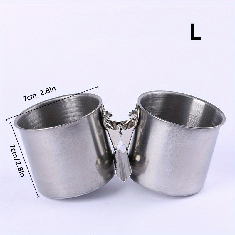 Metal Bird Feeder with Cage Clip and Dispenser