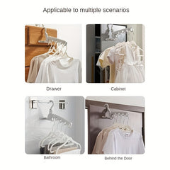 Foldable Travel Hanger Clothes Drying Rack with 5 Holes