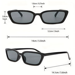 3 Pairs Cat Eye Sunglasses Rectangle UV400 Sun Shades for Summer