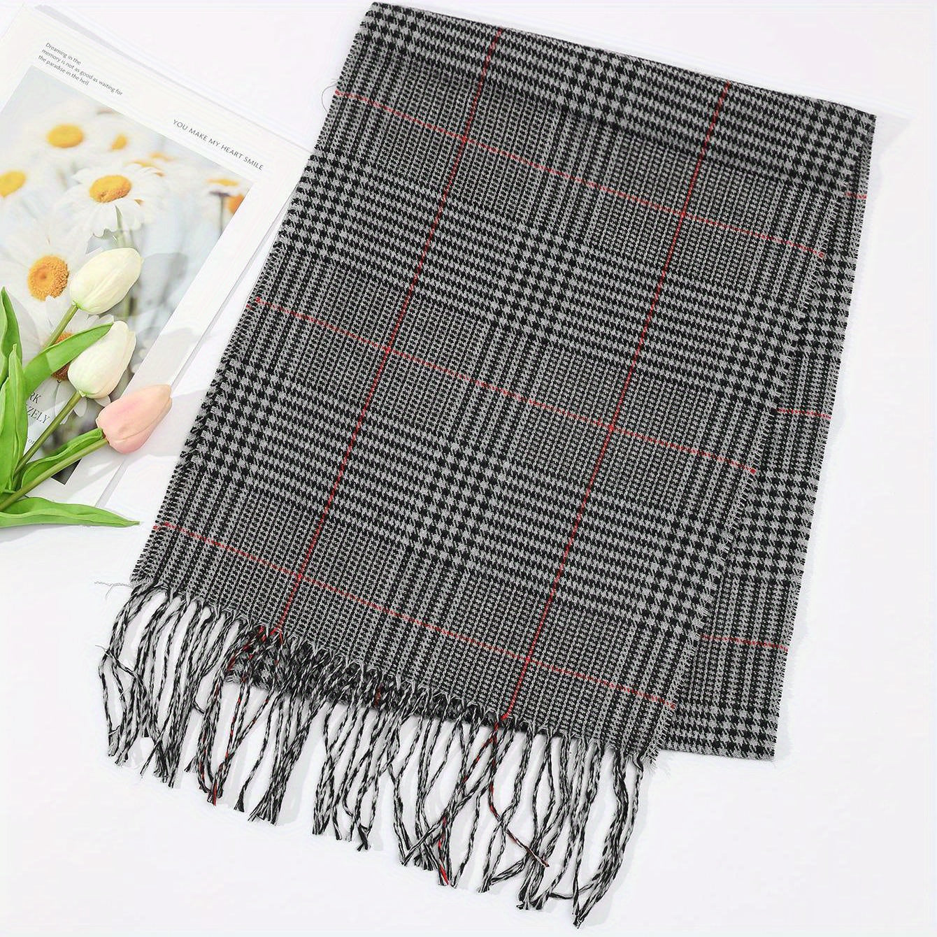 Plaid Men's Casual Scarf