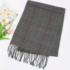 Plaid Men's Casual Scarf