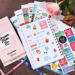 Fun Planner Sticker Pack - 28 Pages of Easy Peel Stickers