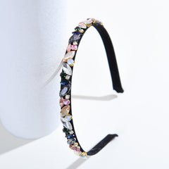 Elastic Rhinestone Headbands for Women Girls Vintage Hair Hoop