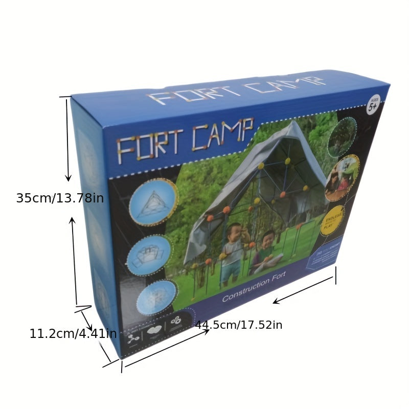 Fort Construction Tent Building DIY Mosaic Toy for Kids