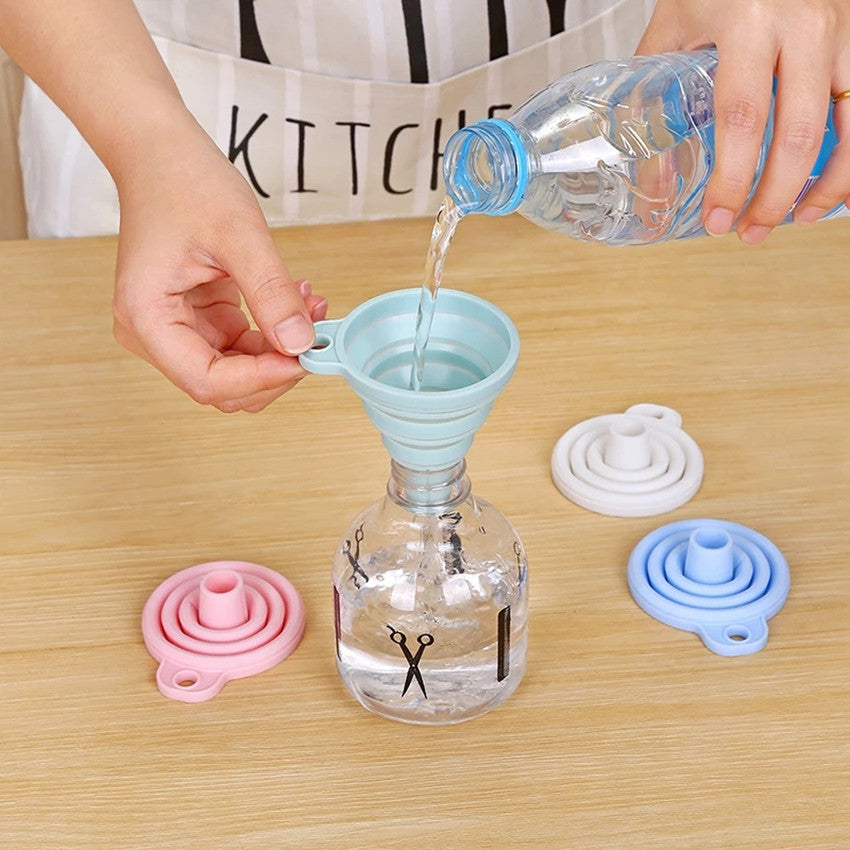 Mini Silicone Funnel for Liquids, Jam, Beans, Automotive Flask