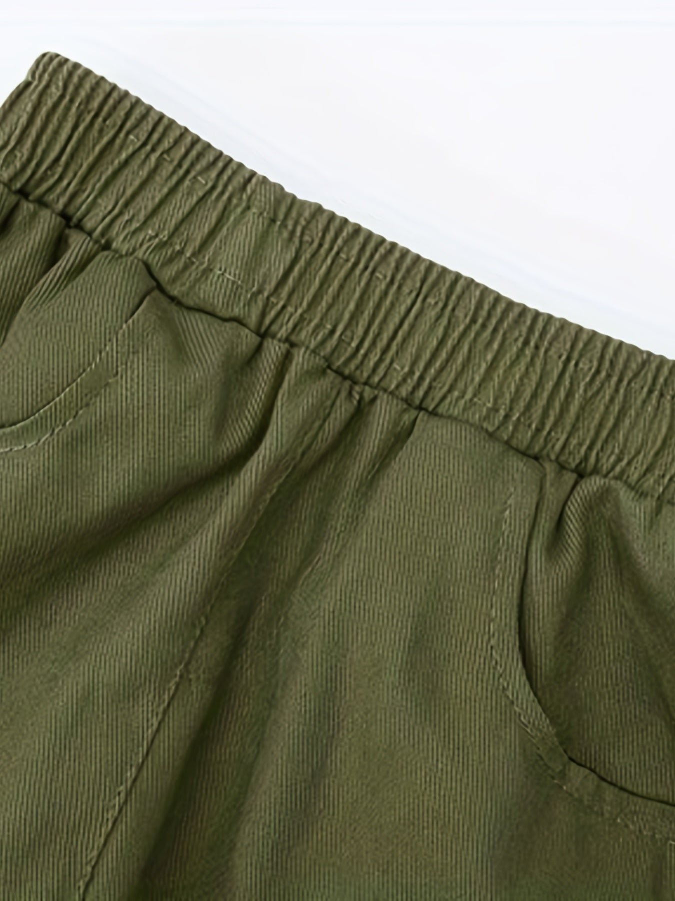 Boys Cargo Pants Elastic Waist Jogger