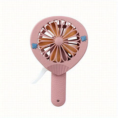 Mini Handheld Fan Portable Hand Pressure Fan Without Handle Cooling Cartoon Fan