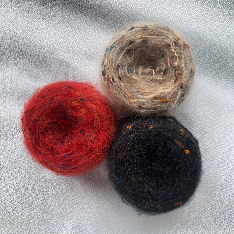 Colored Dotted Yarn for DIY Knitting Medium Thick Soft Scarf Sweater Glove 100g