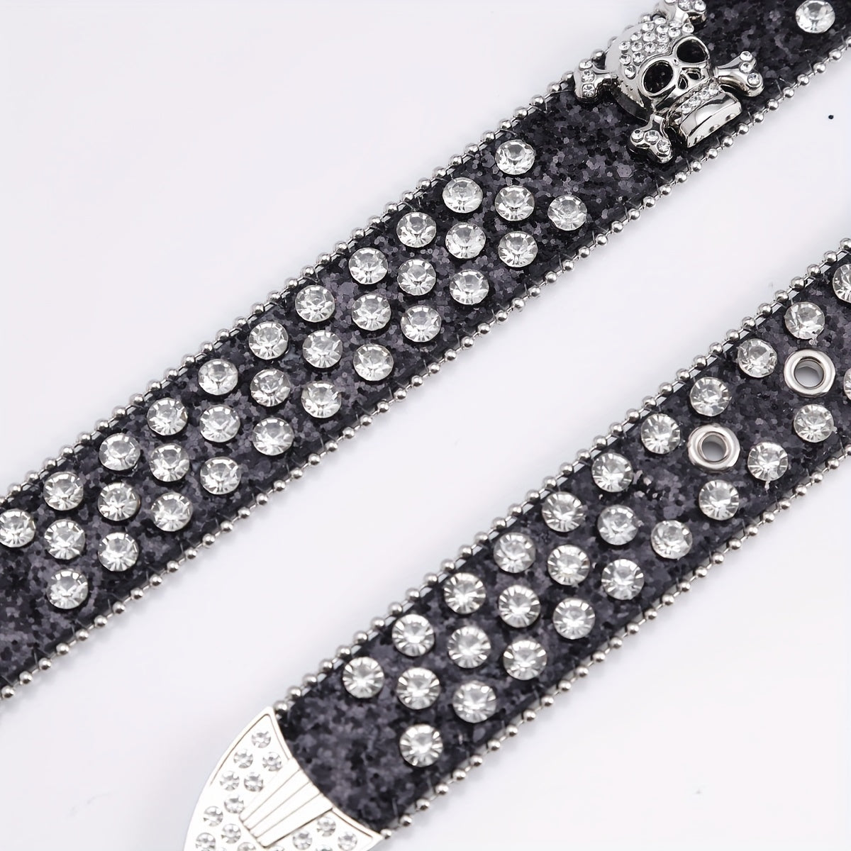 Hip Hop Punk Style Skull Leather Belt