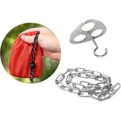 Stainless Steel Camping Tripod Board with Chain for Picnic Tripod Grill