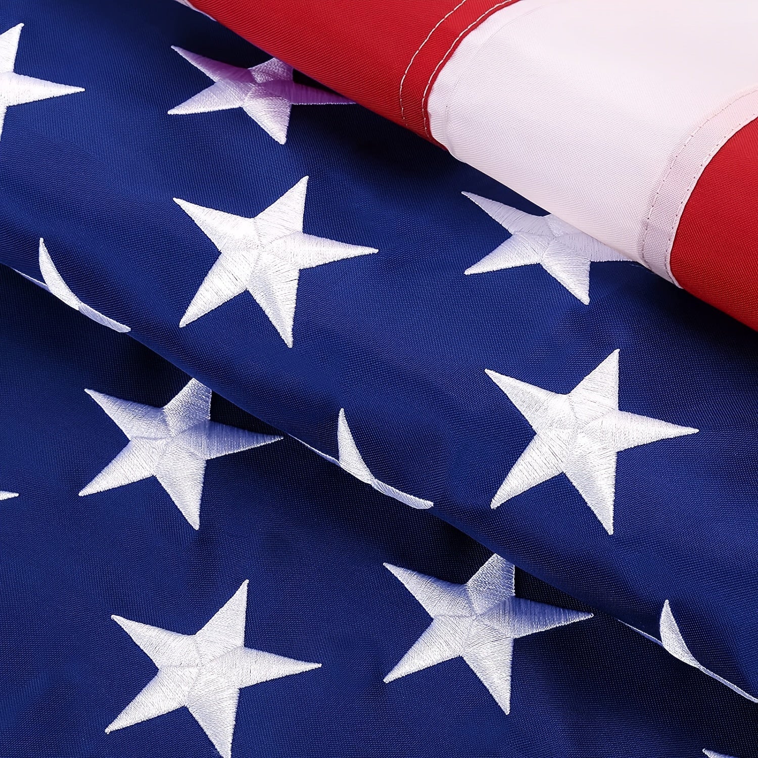 American Flag Outdoor Heavy Duty US Flag With Embroidered Stars