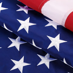 American Flag Outdoor Heavy Duty US Flag With Embroidered Stars
