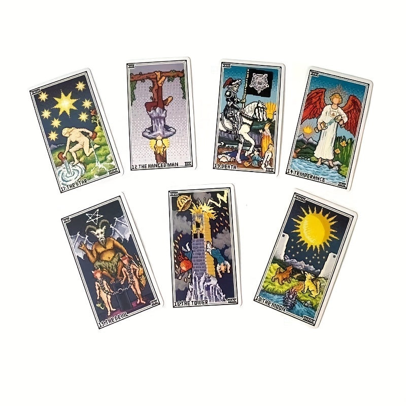 Pixel Tarot Card Board Game Fun Halloween Party Supplies