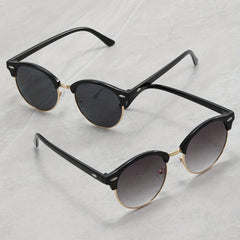 Men's Vintage Round Frame Sunglasses UV Protection