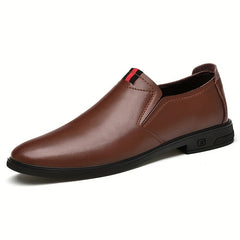 Men's Leather Loafer Shoes Slip On Comfy Non-slip