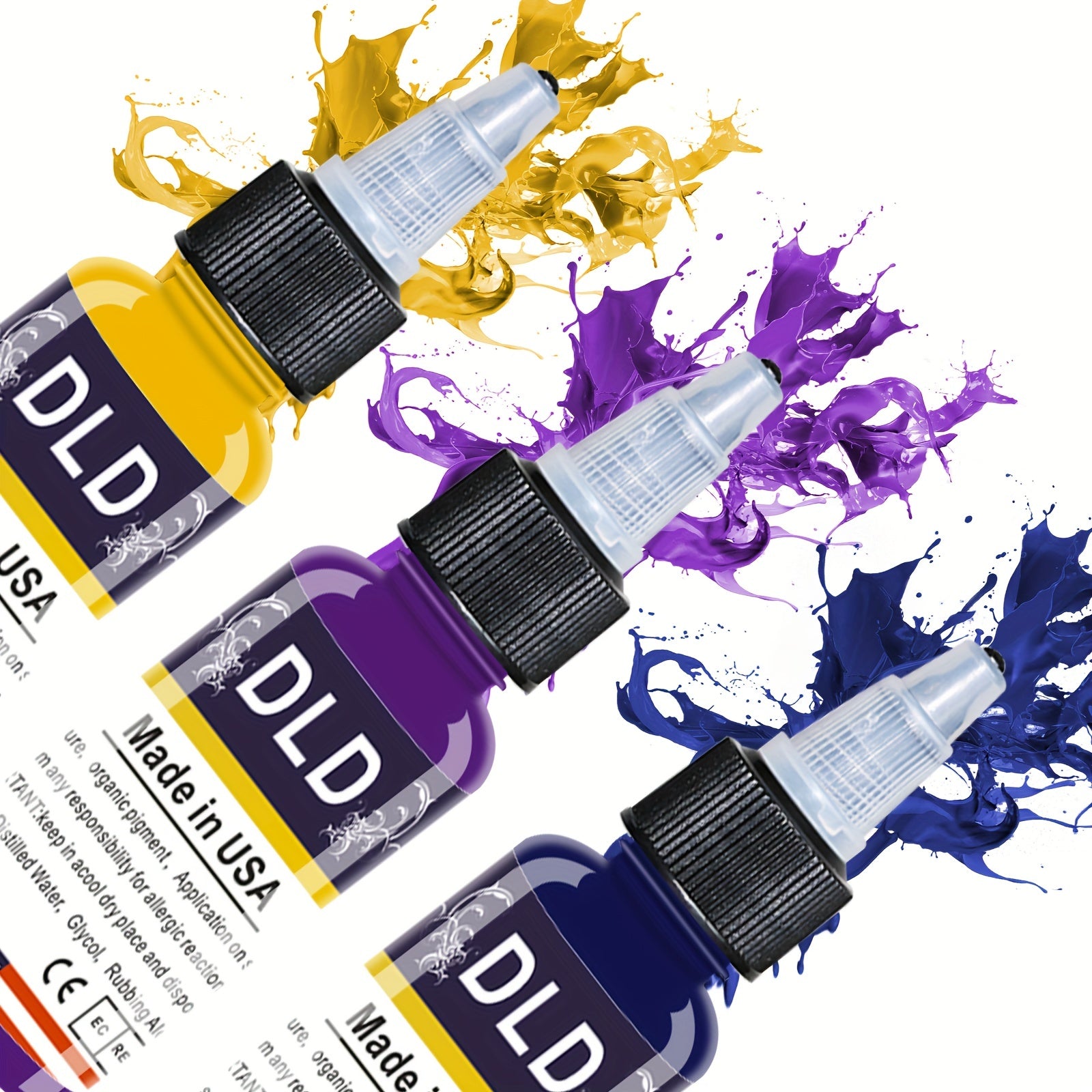 14pcs Tattoo Ink Set Professional Pigment Long Lasting Tattoo Painting Supplies