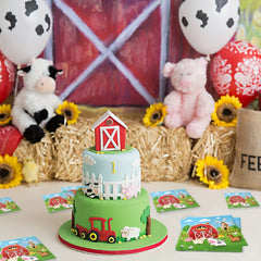 24pcs Farm Animals Party Napkins Farm Animals Birthday Party Supplies