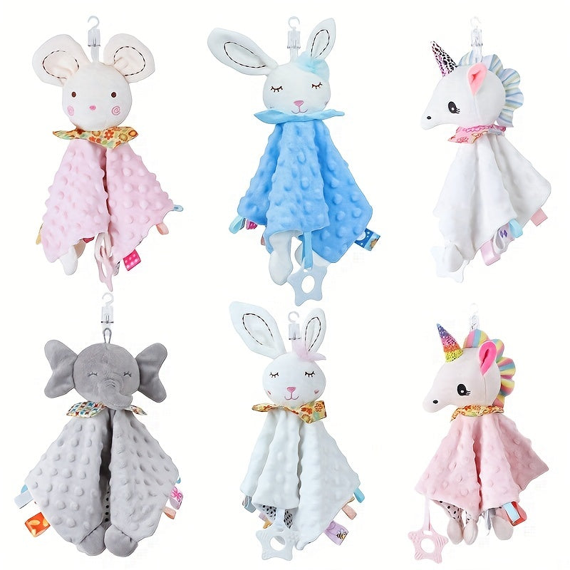 Baby Easter Rabbit Doll Soothing Toy Security Blanket For 0-3 Years Old