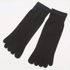 Breathable Moisture Wicking Five Finger Socks Comfortable Solid Short Socks