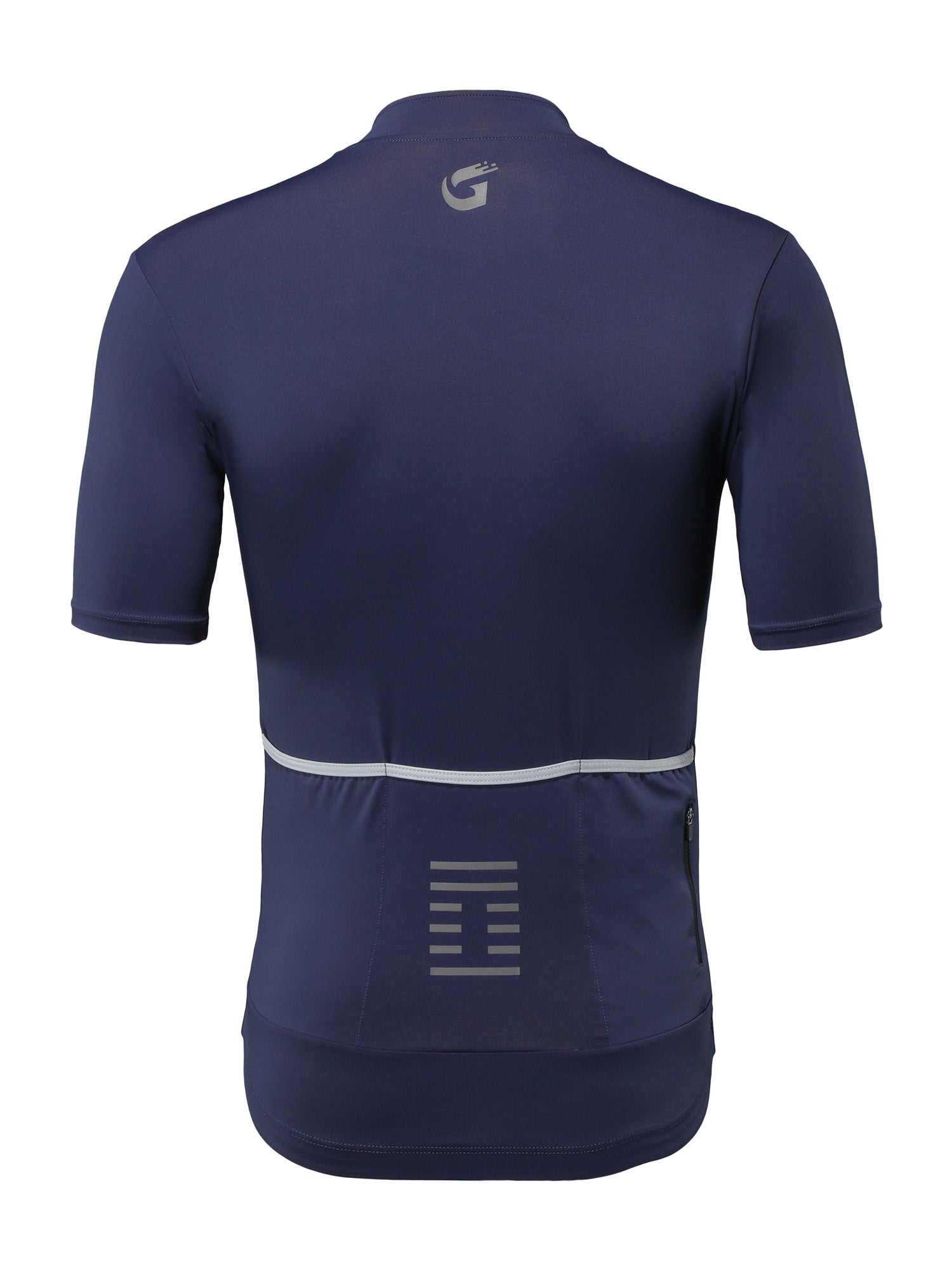 Breathable Men's Cycling Top with Zipper Short Sleeves