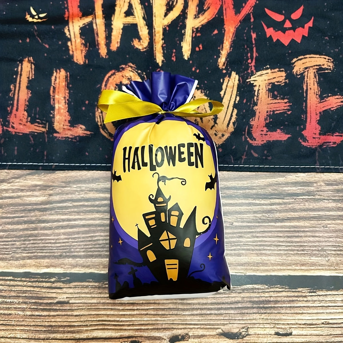10pcs Halloween Treat Bags Candy Gift Bag Creative Tote Bag Children's Holiday