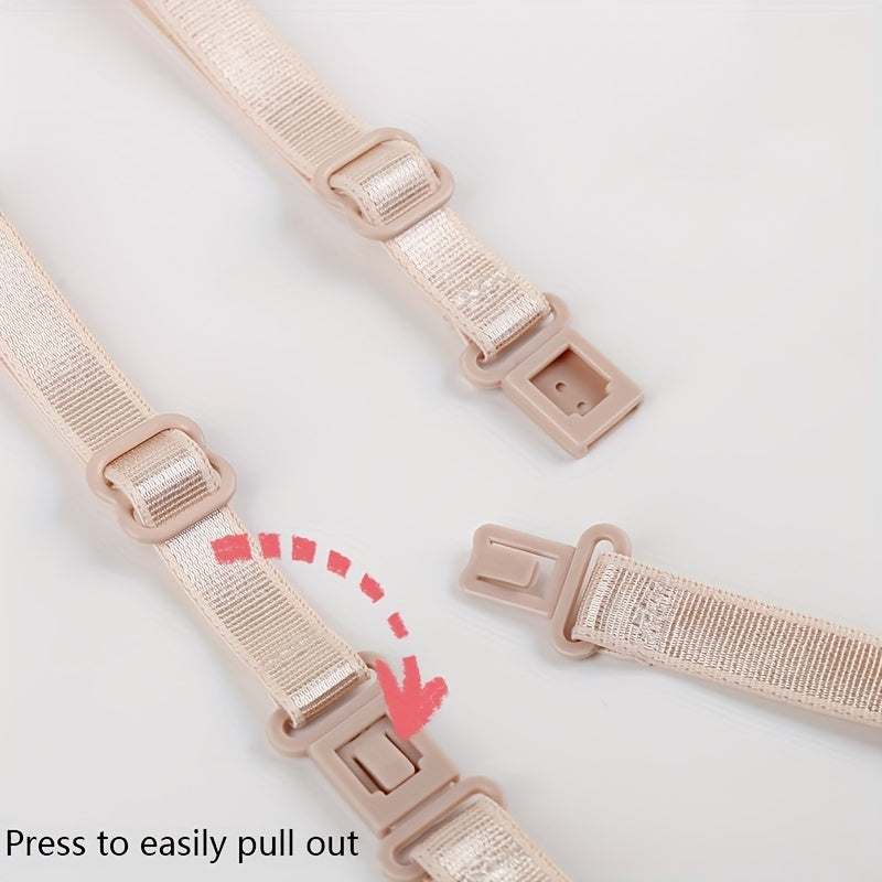 Invisible Bra Strap Clips Adjustable Non-Slip Shoulder Lingerie Accessories