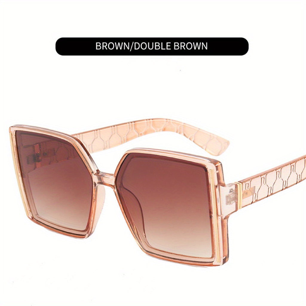 Men Square Frame Sunglasses UV Protection