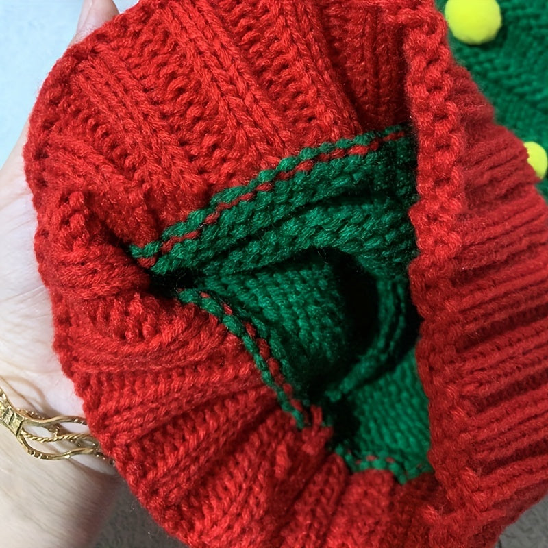 Men's Christmas Tree Pattern Knit Hat