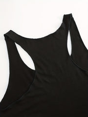 Casual Tank Top Crew Neck Sleeveless Shirt Women's Clothing