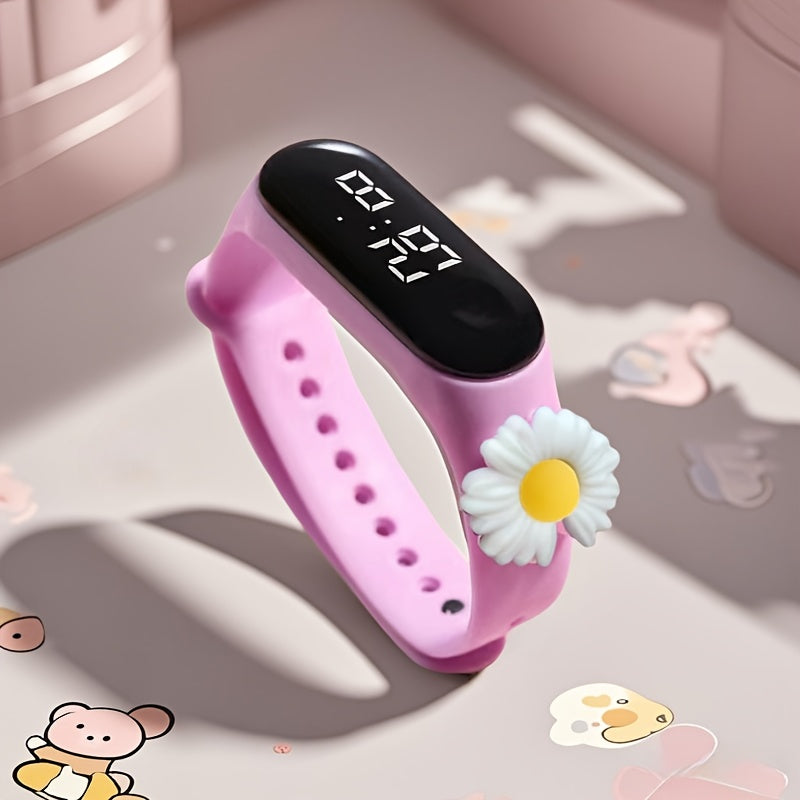 10pcs Cartoon Character LED Touch Screen Digital Wristwatch