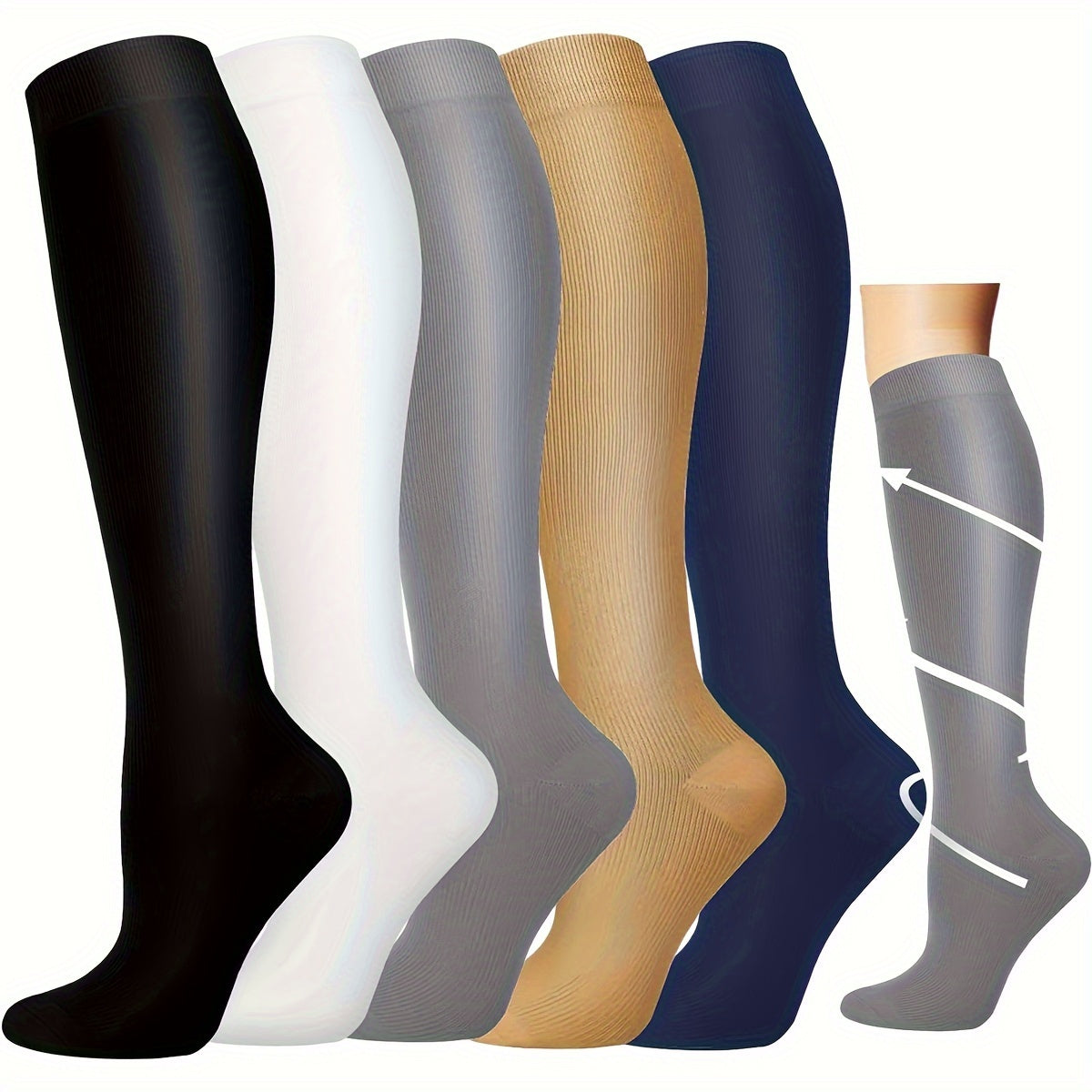 Copper Compression Socks Women Pregnancy & Men Circulation 15-20 Mmhg