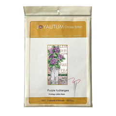 Purple Hydrangea Cross Stitch Kit For Beginners DIY Handwork