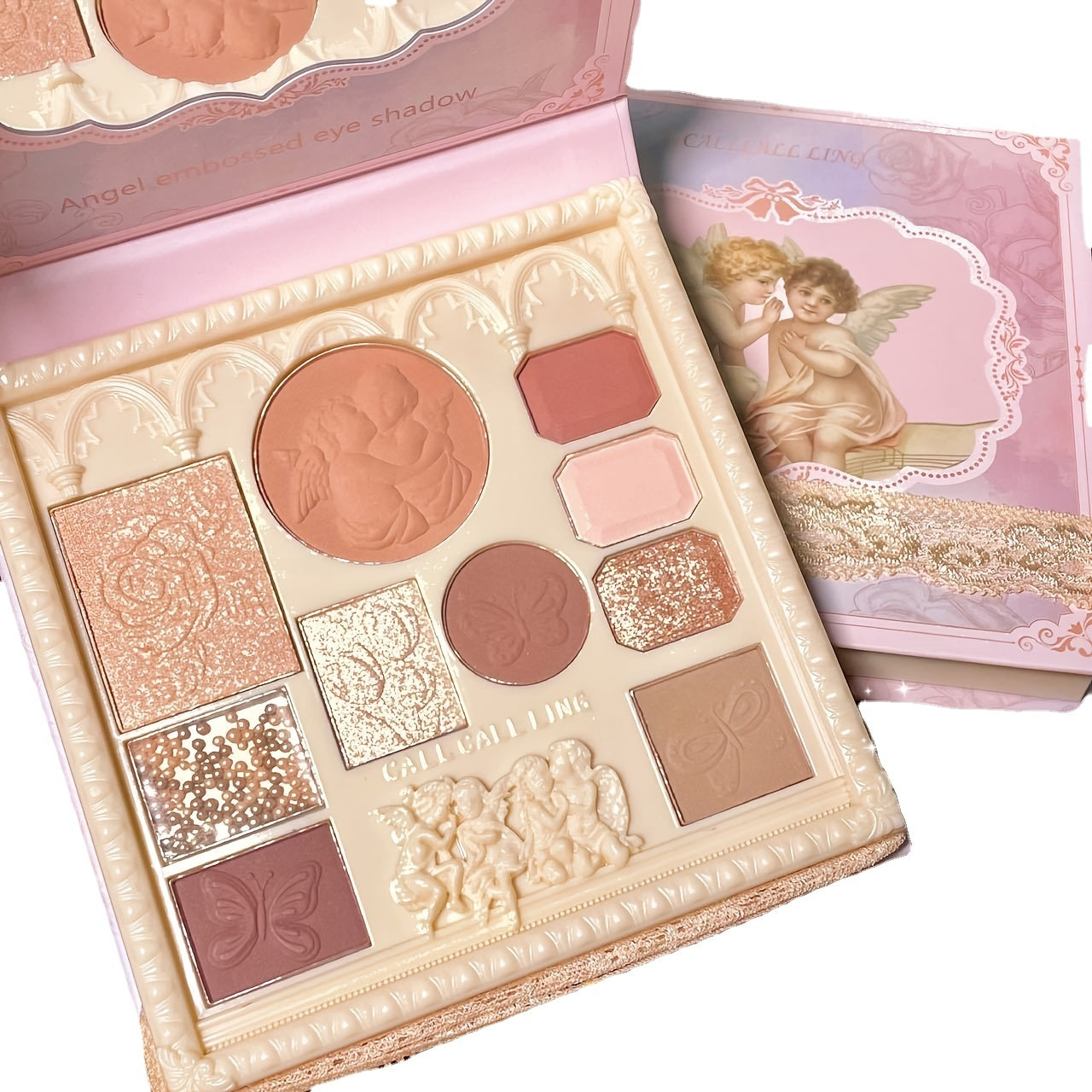 Anime Eyeshadow Palette with Mirror & Hypoallergenic Formula