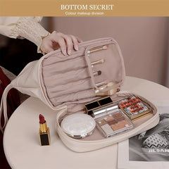 Portable Double Layer Makeup Bag for Women & Girls Travel