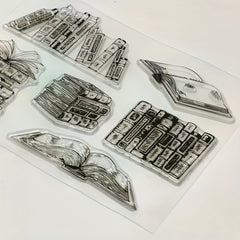 Book Series Transparent Stamp for Scrapbooking